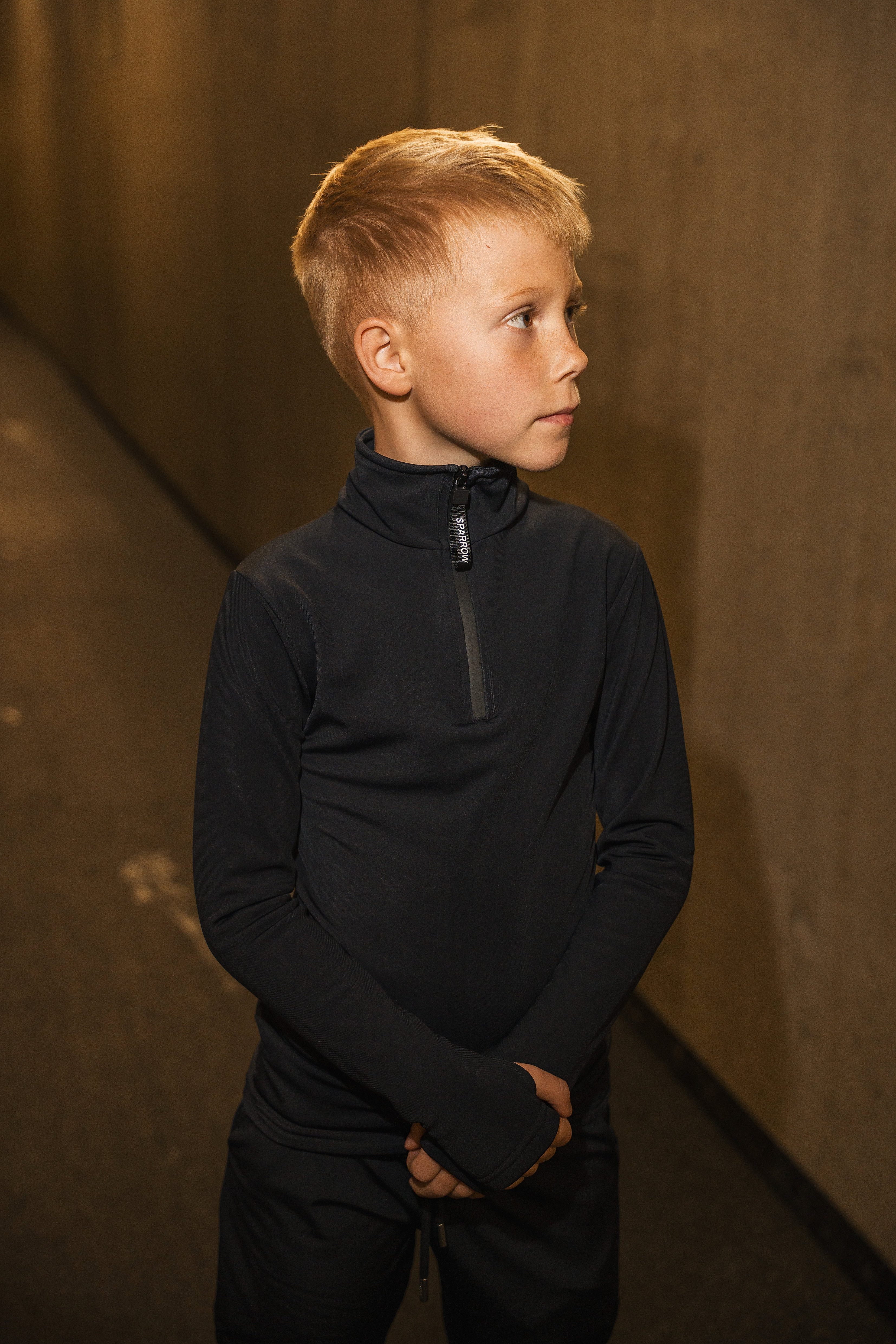 Triko dlouhý rukáv se stojáčkem, chlapecké 